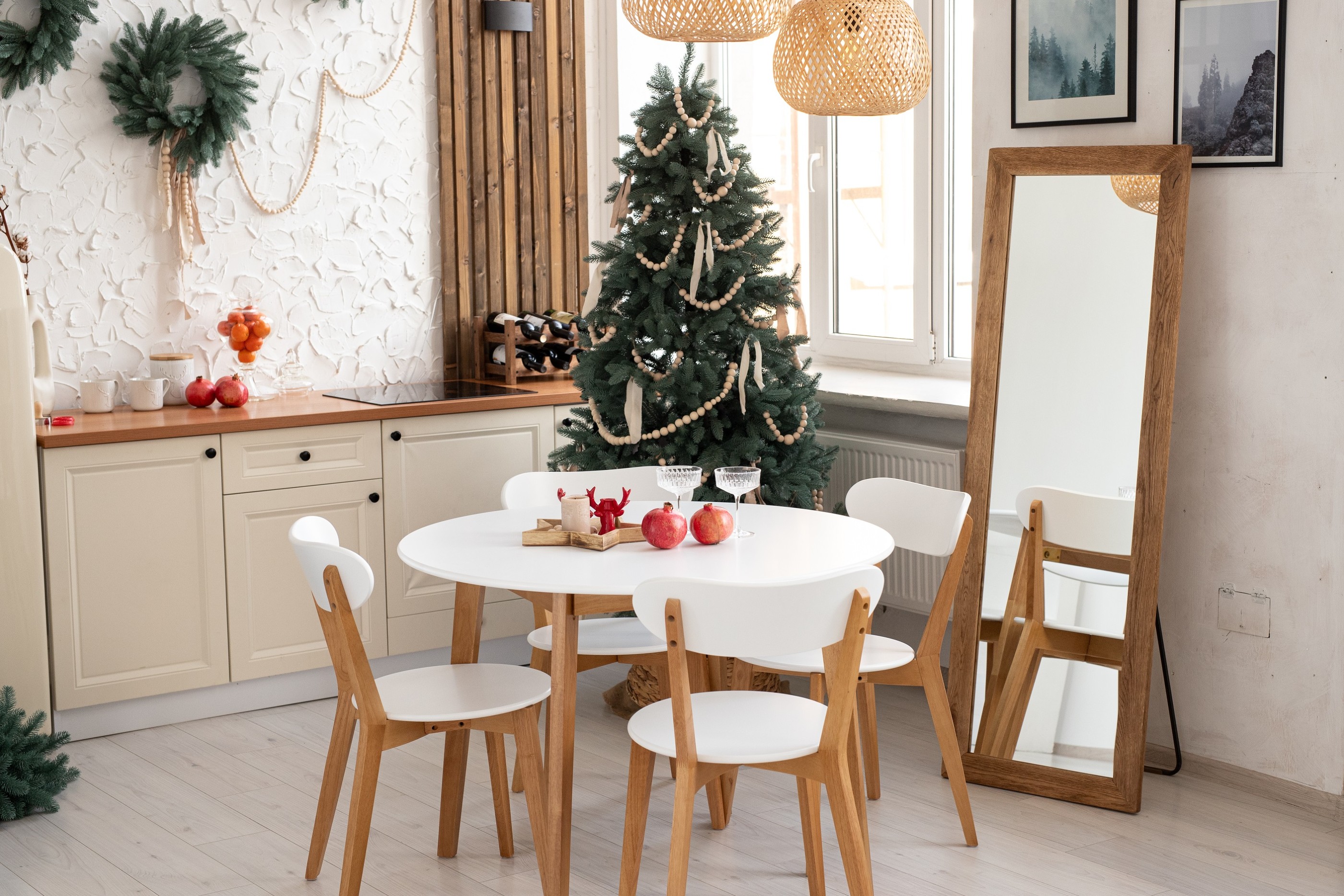 Floor Oakwood Mirror